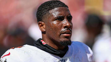 The FBI is reportedly investigating an extortion plot against Tampa Bay Buccaneers running back Rachaad White. (Mandatory Credit: Nathan Ray Seebeck-Imagn Images)