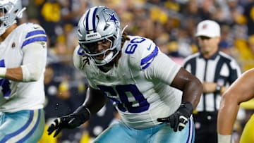 Dallas Cowboys offensive tackle Tyler Guyton