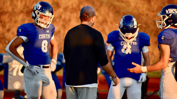 Xavier Ahrens, left, and Parker Mady, right, have formed into a formidable receiving duo at Curtis.