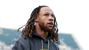Cornerback Eric Stokes ahead of an NFL playoff matchup between the Green Bay Packers and Philadelphia Eagles