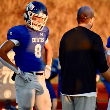 Xavier Ahrens, left, and Parker Mady, right, have formed into a formidable receiving duo at Curtis.