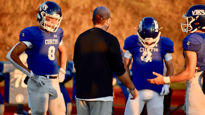 Xavier Ahrens, left, and Parker Mady, right, have formed into a formidable receiving duo at Curtis.