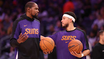 Former Phoenix Suns teammates Devin Booker and Kevin Durant never achieved playoff success together.