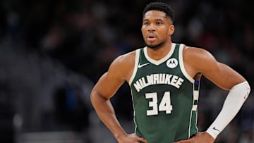 Milwaukee Bucks forward Giannis Antetokounmpo (34) during a game against the Sacramento Kings.
