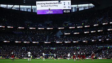 Break in play for Tom Cairney's red card