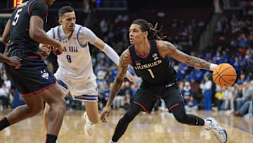 Connecticut Huskies guard Solo Ball (1)