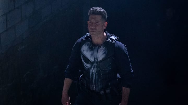 Frank Castle/The Punisher (Jon Bernthal) in Marvel Television's DAREDEVIL: BORN AGAIN, exclusively on Disney+. Photo by Giovanni Rufino. © 2025 MARVEL.