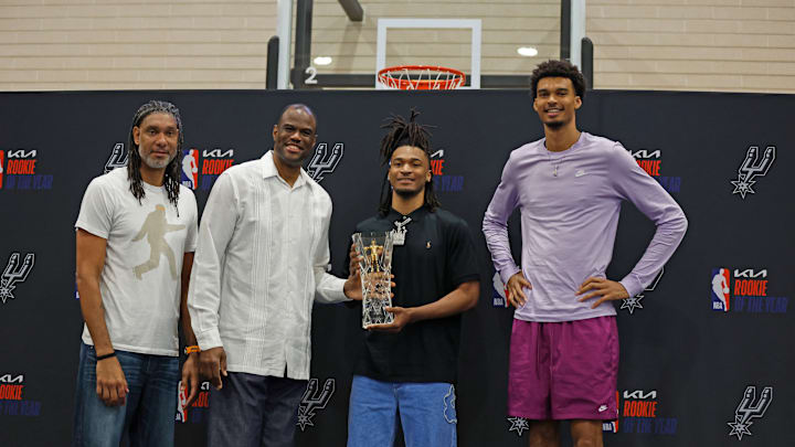 San Antonio Spurs Stephon Castle Named Rookie Of The Year