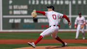 Apr 4, 2025; Boston, Massachusetts, USA; Boston Red Sox starting pitcher Walker Buehler (0) delivers a pitch during the first inning against the St. Louis Cardinals at Fenway Park. Mandatory Credit: Paul Rutherford-Imagn Images