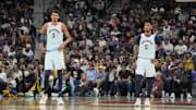 San Antonio Spurs' Victor Wembanyama and Stephon Castle on Nov 27, 2024.