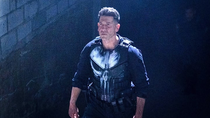 Frank Castle/The Punisher (Jon Bernthal) in Marvel Television's DAREDEVIL: BORN AGAIN, exclusively on Disney+. Photo by Giovanni Rufino. © 2025 MARVEL.