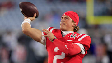 Mississippi Rebels quarterback Jaxson Dart 