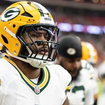 Green Bay Packers defensive end Micah Parsons prior to the game against the Arizona Cardinals at State Farm Stadium.
