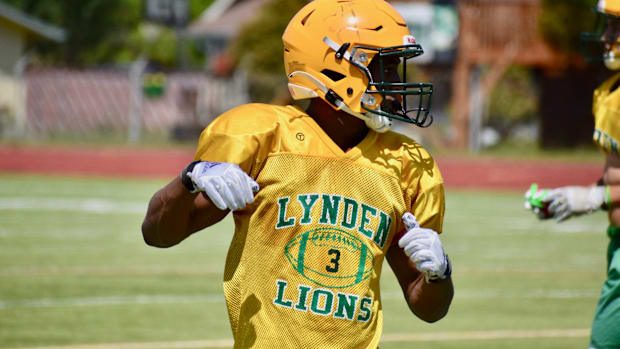 Junior Dani Bowler is a key outside receiving threat in the Lynden offense in 2024.