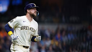 Rhys Hoskins - Baltimore Orioles v Milwaukee Brewers