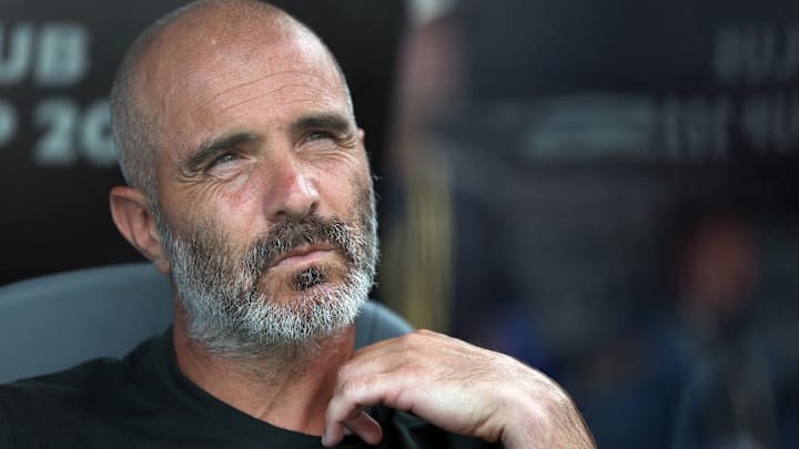 [Subscription Customers Only] Jul 8, 2025; East Rutherford, New Jersey, USA; Chelsea manager Enzo Maresca before a semifinal match of the 2025 FIFA Club World Cup at MetLife Stadium. Mandatory Credit: Amanda Perobelli-Reuters via Imagn Images
