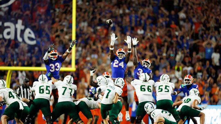 Nico Gramatica (7) provided arguably the most memorable moment of USF's 2025 football season