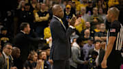 Feb. 9, 2025; Columbia, Missouri, USA; Missouri Tigers head coach Dennis Gates during against the Texas A&M Aggies at Mizzou Arena.