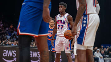 New York Knicks v Philadelphia 76ers - NBA Abu Dhabi Games 2025