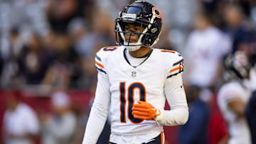 Chicago Bears wide receiver Tyler Scott (10) against the Arizona Cardinals at State Farm Stadium.