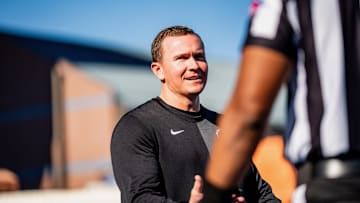 Boise State head coach Spencer Danielson