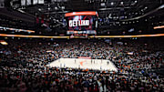 May 13, 2023; Toronto, Ontario, Canada; A general view of Scotiabank Arena during the first half of the first ever WNBA game in Canada between Chicago Sky and Minnesota Lynx. Mandatory Credit: John E. Sokolowski-Imagn Images