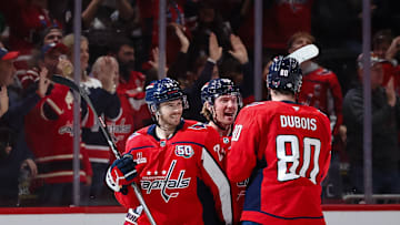 Pierre-Luc Dubois, Connor McMichael, Rasmus Sandin, Washington Capitals 