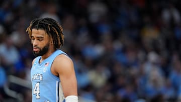 RJ Davis' college career came to an end against Ole Miss on Friday night