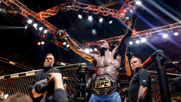Israel Adesanya following UFC 287 victory