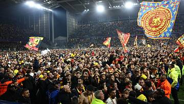 Les supporters du RC Lens Les supporters du RC Lens