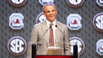 South Carolina football coach Shane Beamer at SEC Media Days