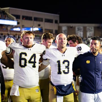 Marcus Freeman led Notre Dame all the way to the national championship a year ago.