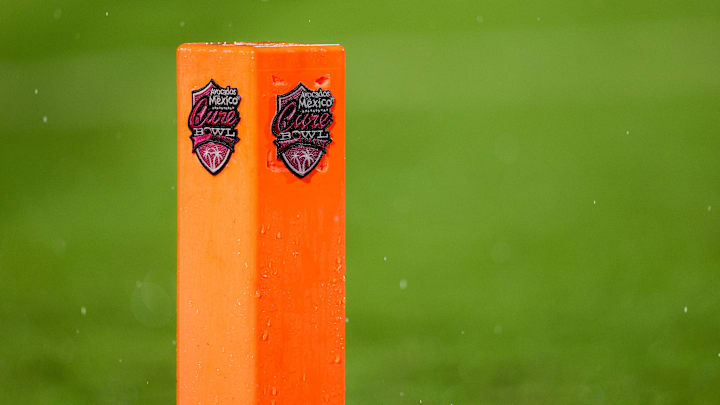 2023 Cure Bowl pylon.