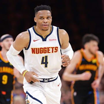 Denver Nuggets guard Russell Westbrook.