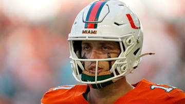 Miami Hurricanes quarterback Carson Beck (11)