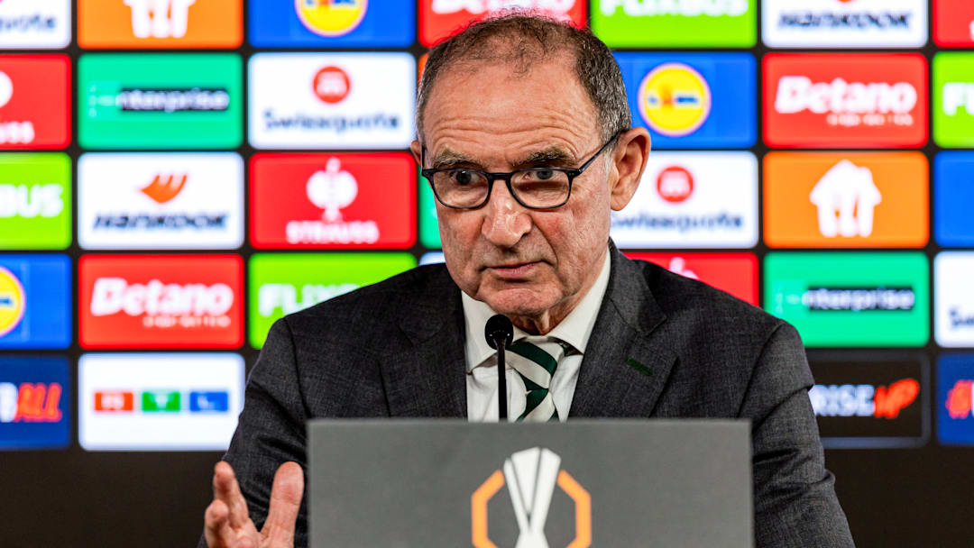 Celtic FC Training Session And Press Conference - UEFA Europa League 2025/26 Knockout Play-off First