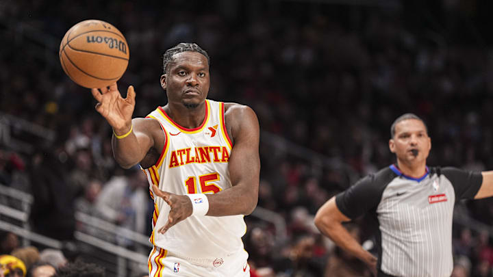 Then-Atlanta Hawks center Clint Capela on Jan 25, 2025.