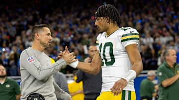 Green Bay Packers head coach Matt LaFleur and quarterback Jordan Love