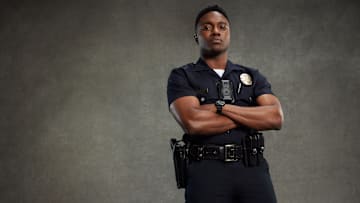 THE ROOKIE - ABC's "The Rookie" stars Tru Valentino as Sergeant Aaron Thorsen. (ABC/Nino Muñoz)
