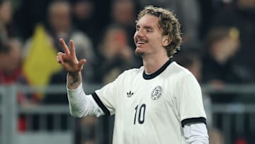 Nick Woltemade im DFB-Trikot. Kommt er im Sommer zu seinem Debüt?