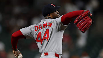 Boston Red Sox closer Aroldis Chapman locks down a save versus the Baltimore Orioles.