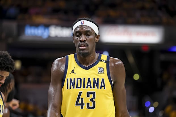 Pacers forward Pascal Siakam (43) during the 2024 NBA playoffs.