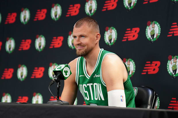 Porzingis says he is making good progress and hopes to be back on the court early in the season.