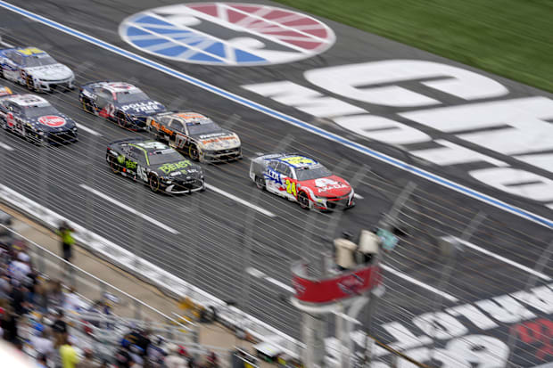 Byron led the race for 283 laps until Chastain made his move.