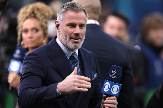 Jamie Carragher working for CBS Sports