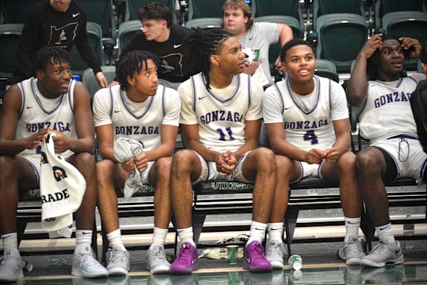 Gonzaga College looks on after winning the 2024 Les Schwab Invitational.