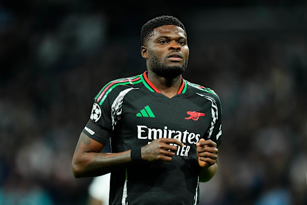 Thomas Partey patrols Arsenal's midfield against Real Madrid