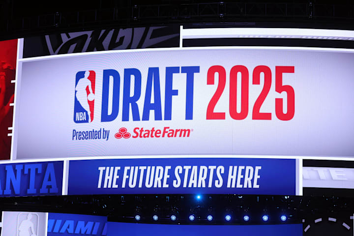 General view before the first round of the 2025 NBA Draft at Barclays Center. 