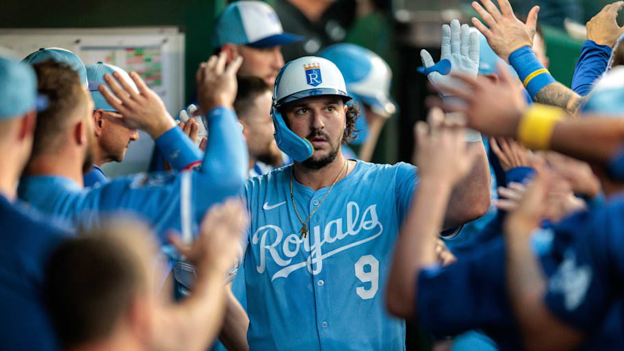 Vinnie Pasquantino celebrates