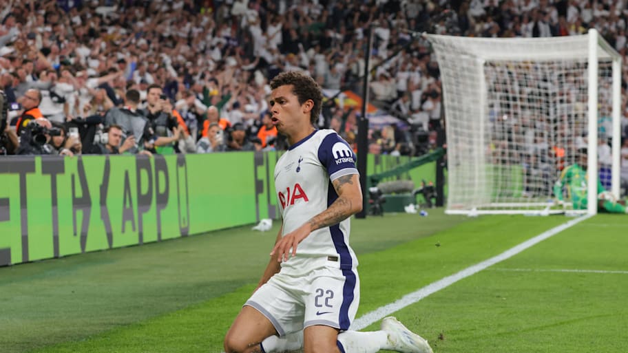 Tottenham forward Brennan Johnson